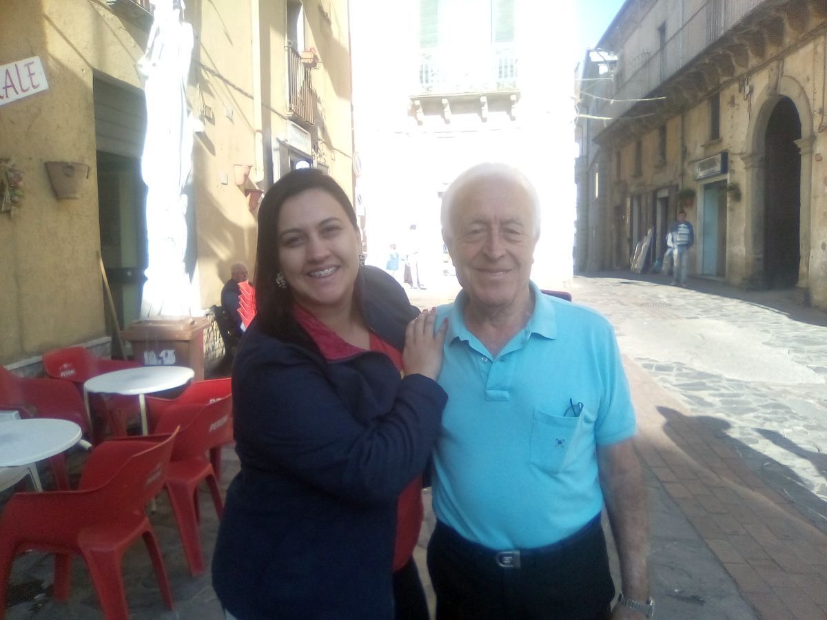 Hiandra e il nonno Camillo Milicchio