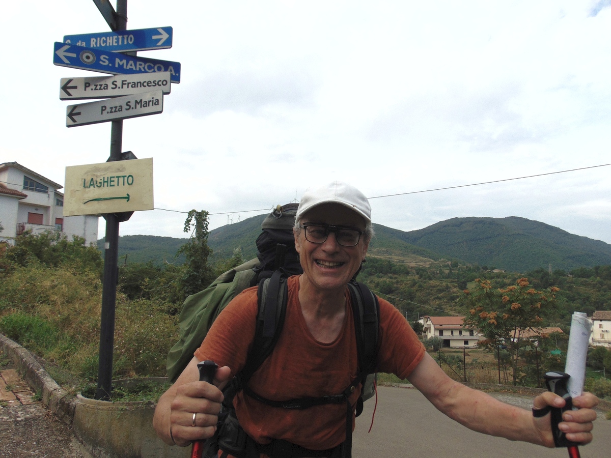 Helge Lindberg trekking a San Marco Argentano